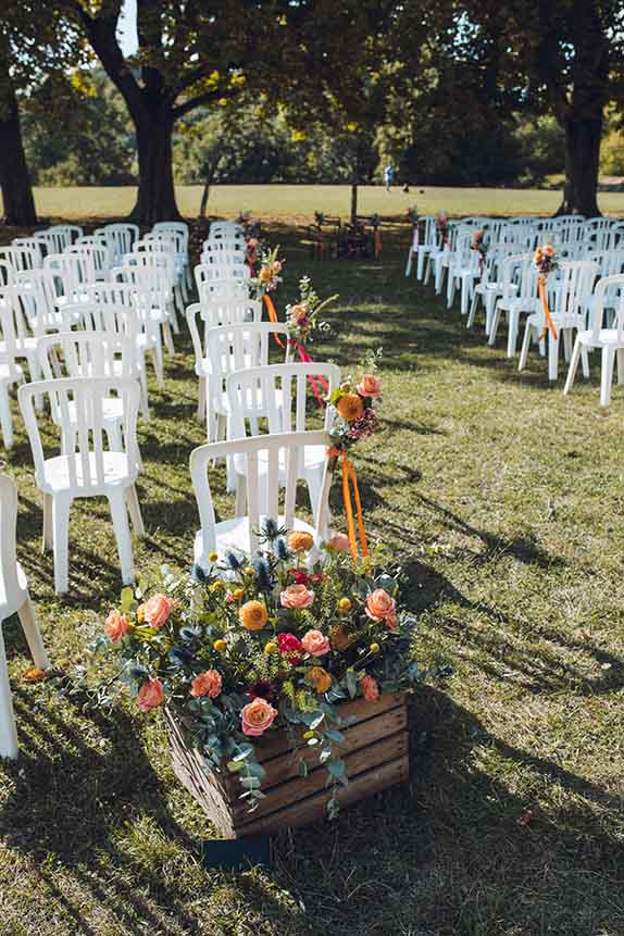 allée cérémonie mariage nature horizon wedding