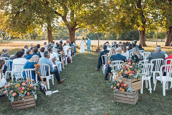 cérémonie domaine courmettes horizon wedding