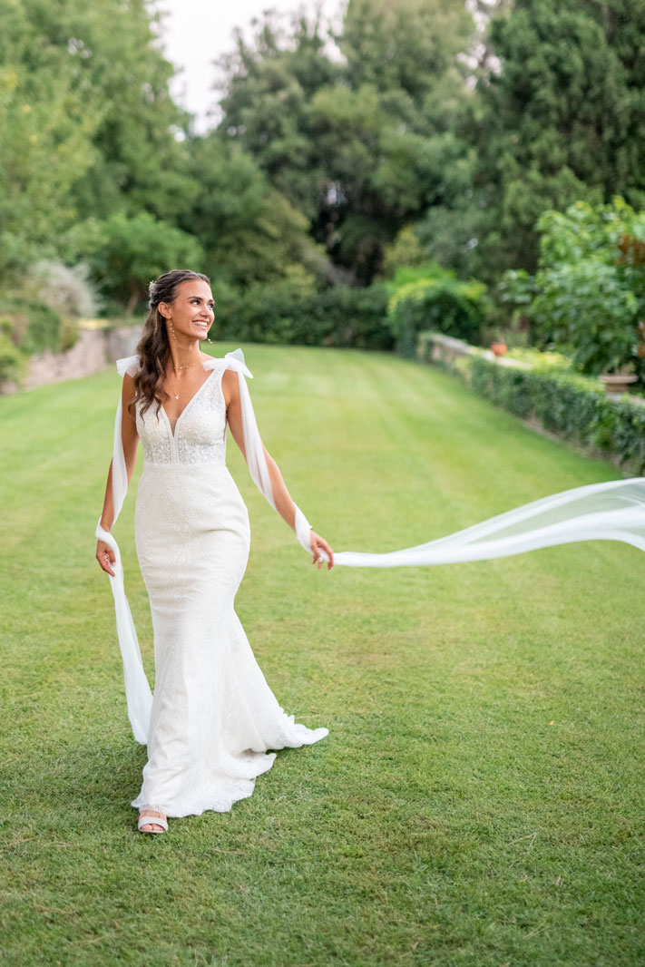 mesmering french chateau wedding bride