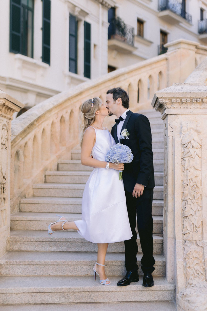 modern romance wedding monaco