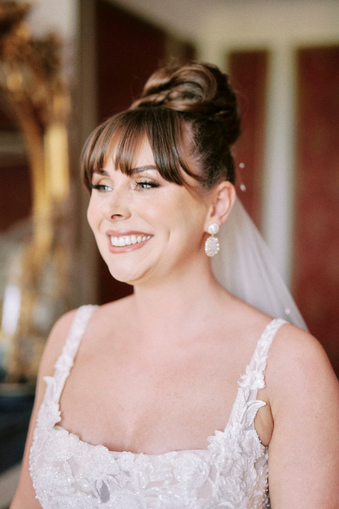 chateau robernier bride getting ready