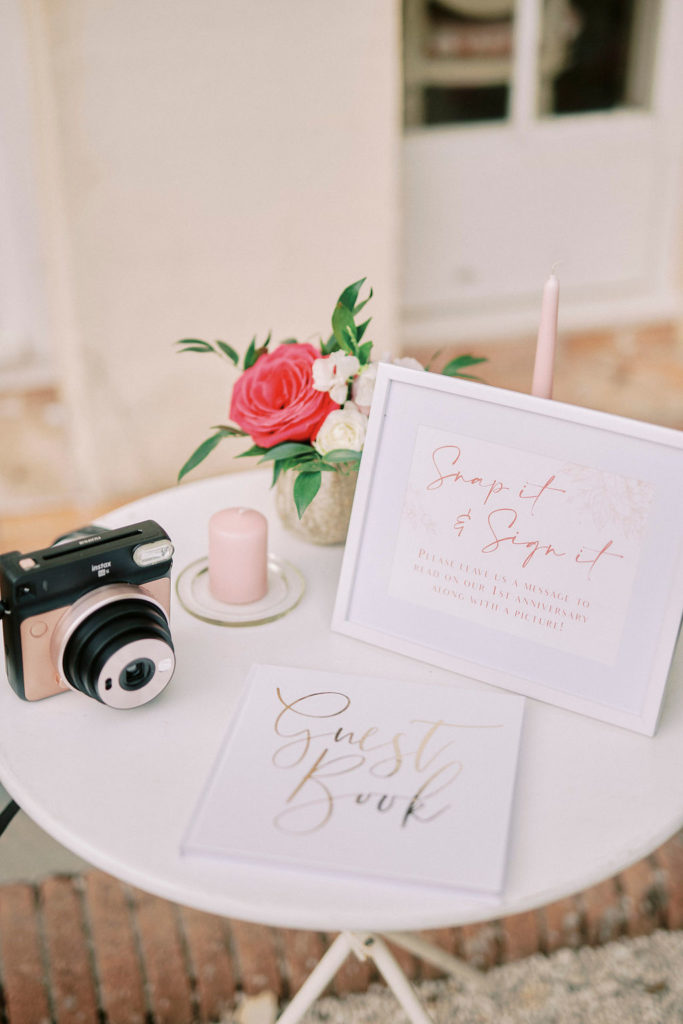 guest book wedding provence