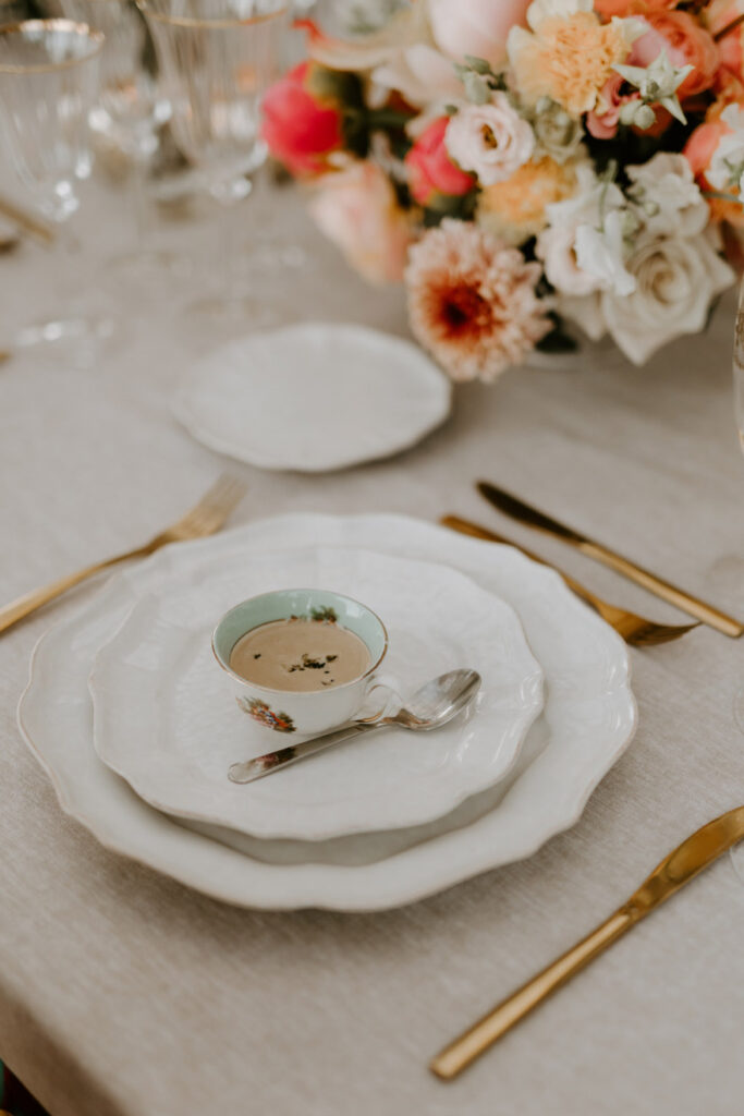 refined wedding dishes french riviera